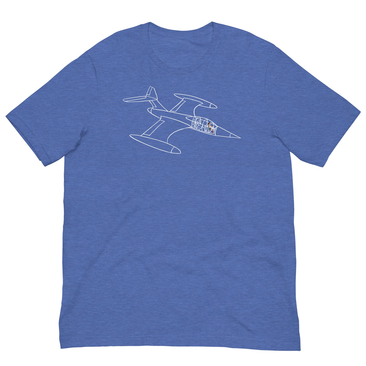 Invisible Jet Negative Space Softstyle Unisex Tee