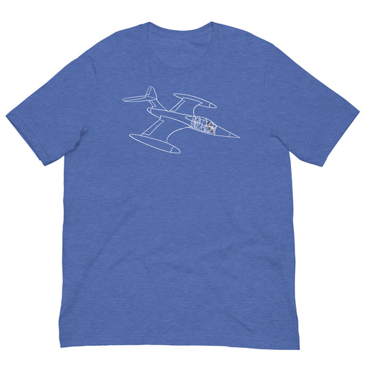 Invisible Jet Negative Space Softstyle Unisex Tee