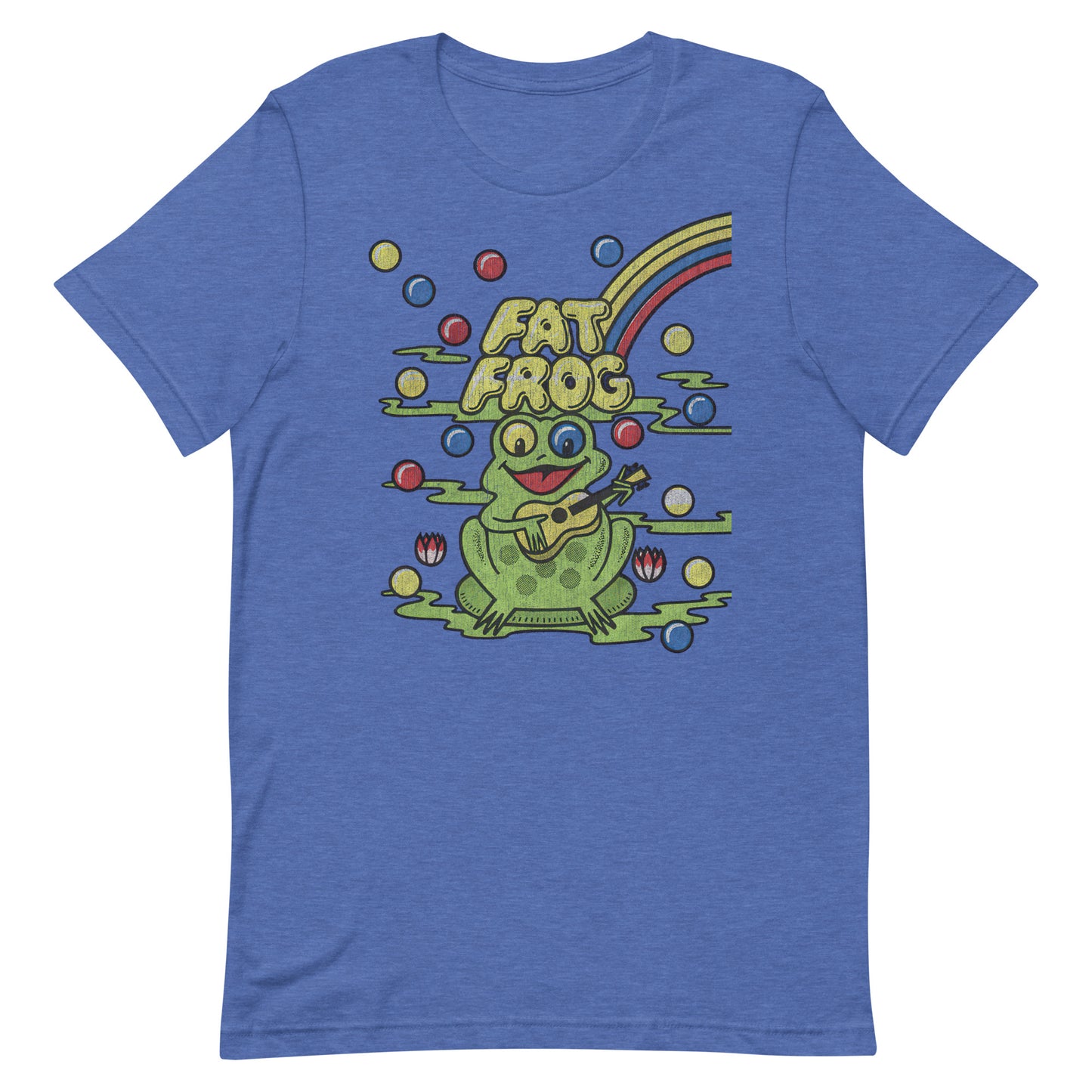 Fat Frog Vintage Gumball Ice Cream Retro Distressed Softstyle Unisex Tee