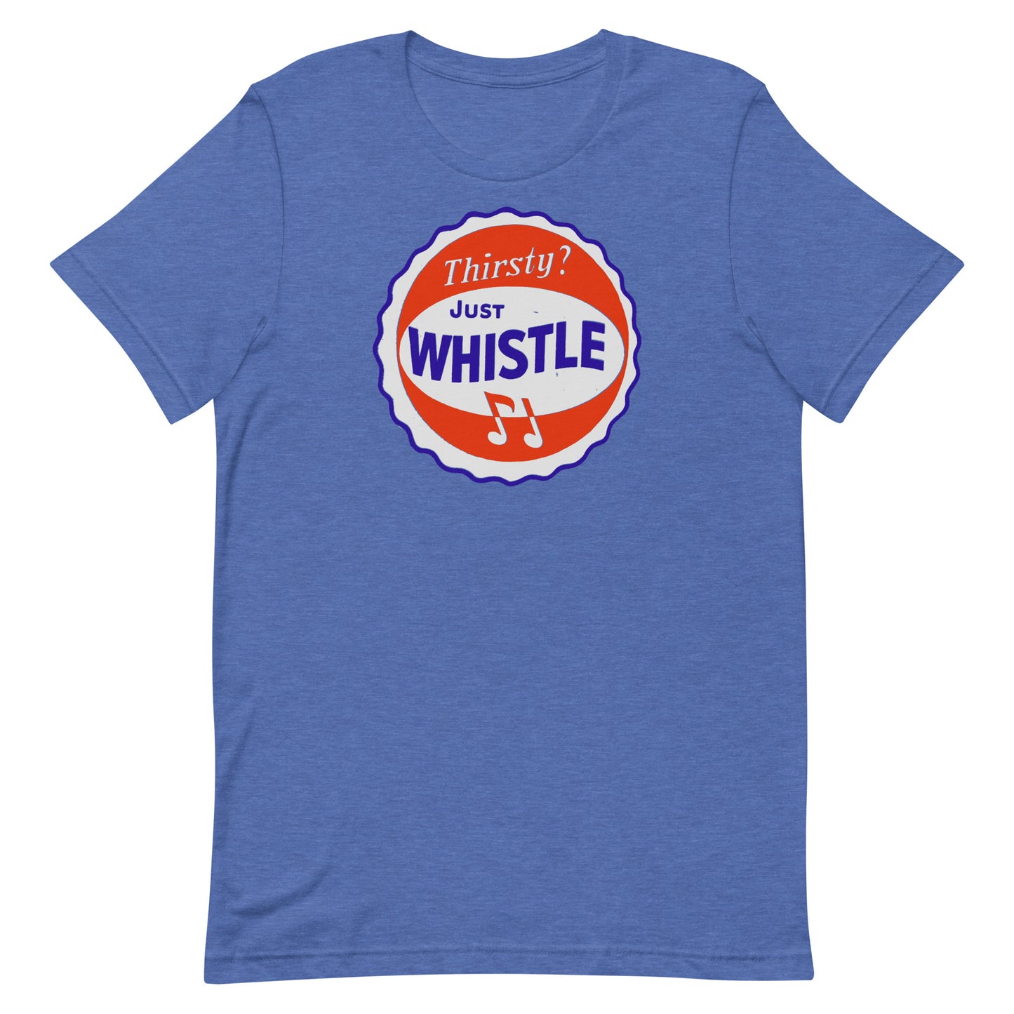 Thirsty? Just Whistle Soda Vintage Screen Print Softstyle Unisex Tee