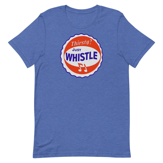 Thirsty? Just Whistle Soda Vintage Screen Print Softstyle Unisex Tee