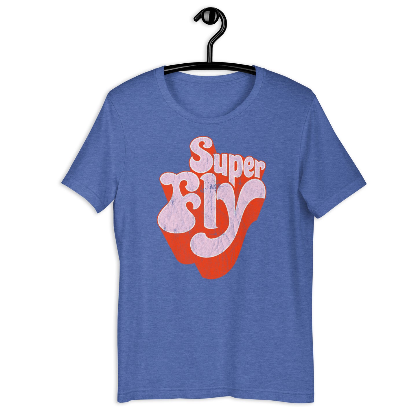 Super Fly (Pink) 70s Blaxploitation Funk Distressed Softstyle Tee