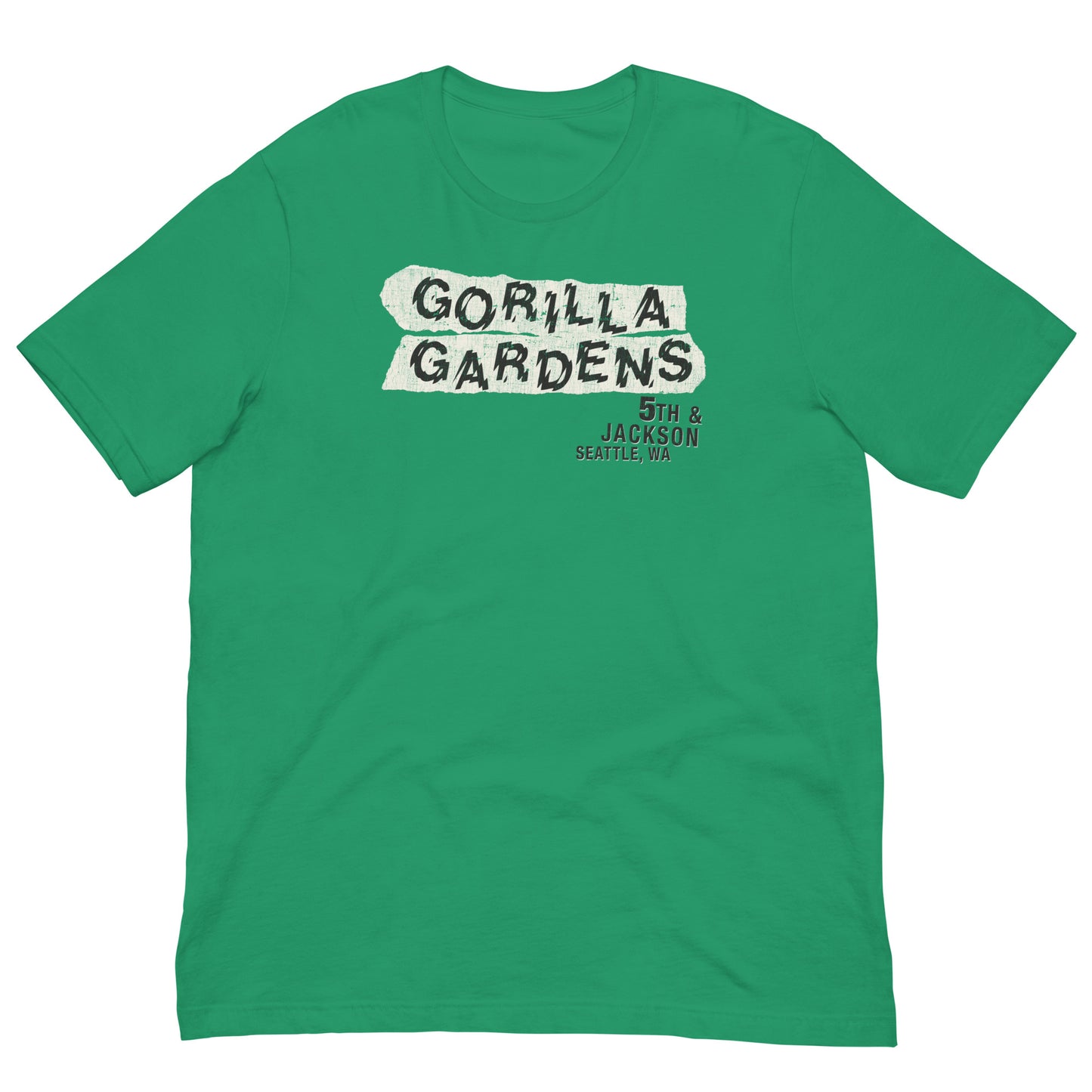 GORILLA GARDENS Rock Theater Seattle Grunge Scene Vintage Distressed Graphic Unisex Softstyle Tee