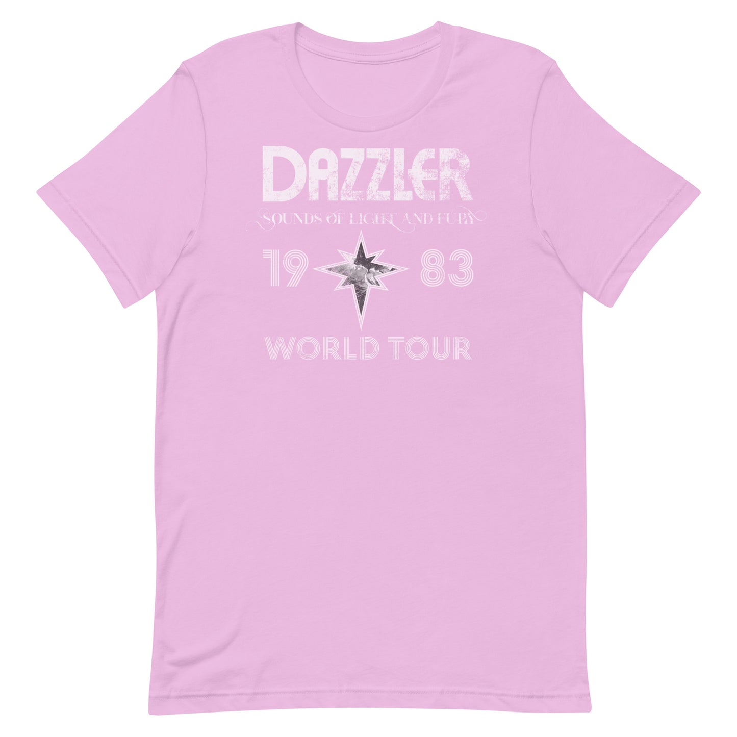 DAZZLER Sounds of Light and Fury 1983 World Tour Distressed Softstyle Unisex T-Shirt