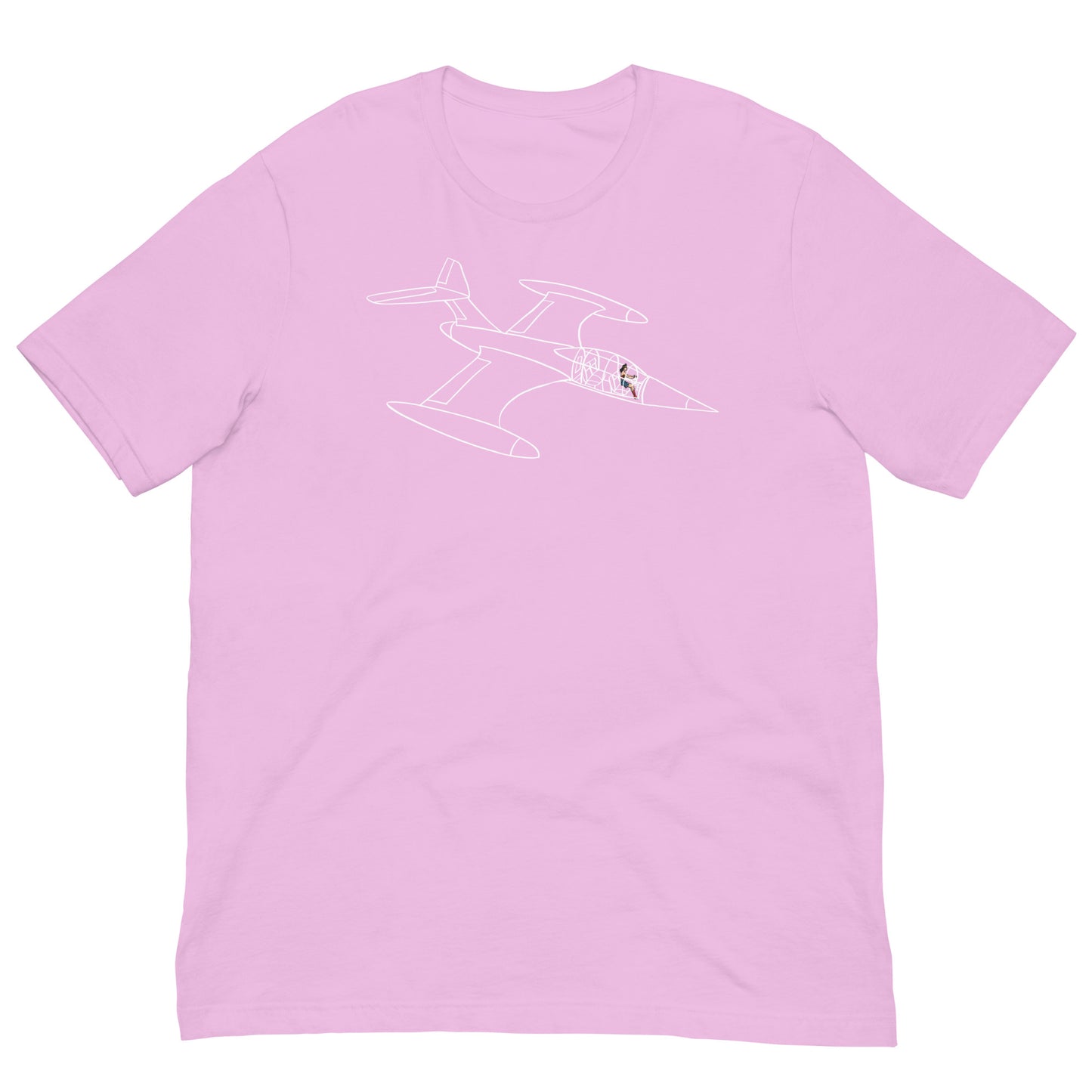Invisible Jet Negative Space Softstyle Unisex Tee