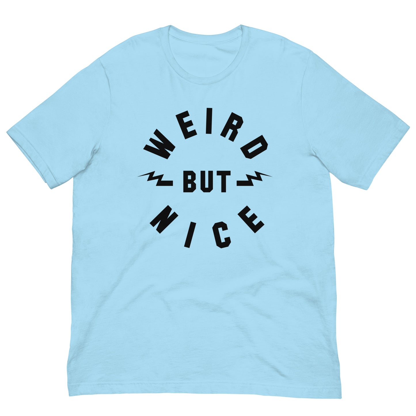 WEIRD BUT NICE Lightning Bolts Softstyle Tee | Quirky Positive Retro Inspirational Unisex Classic T-Shirt