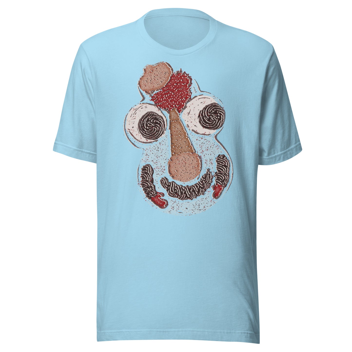 Cookie Puss Screen Print Ice Cream Cake Mascot Softstyle Unisex Tee