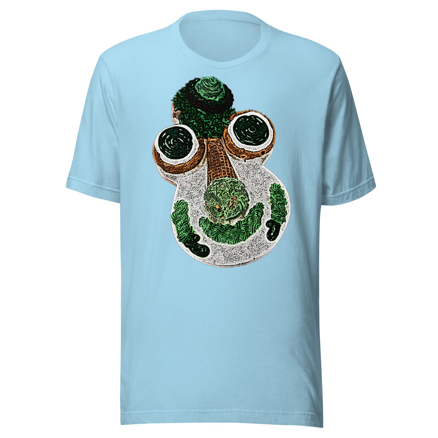 Cookie O'Puss Screen Print Ice Cream Cake Mascot Irish St. Patricks' Day Softstyle Unisex Tee