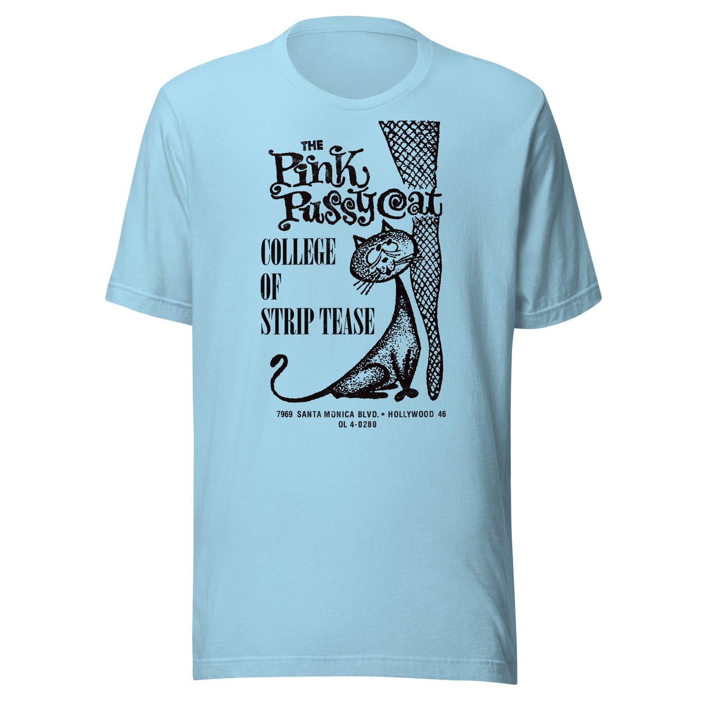 Pink Pussycat College of Strip Tease, Hollywood, CA Distressed Softstyle Tee