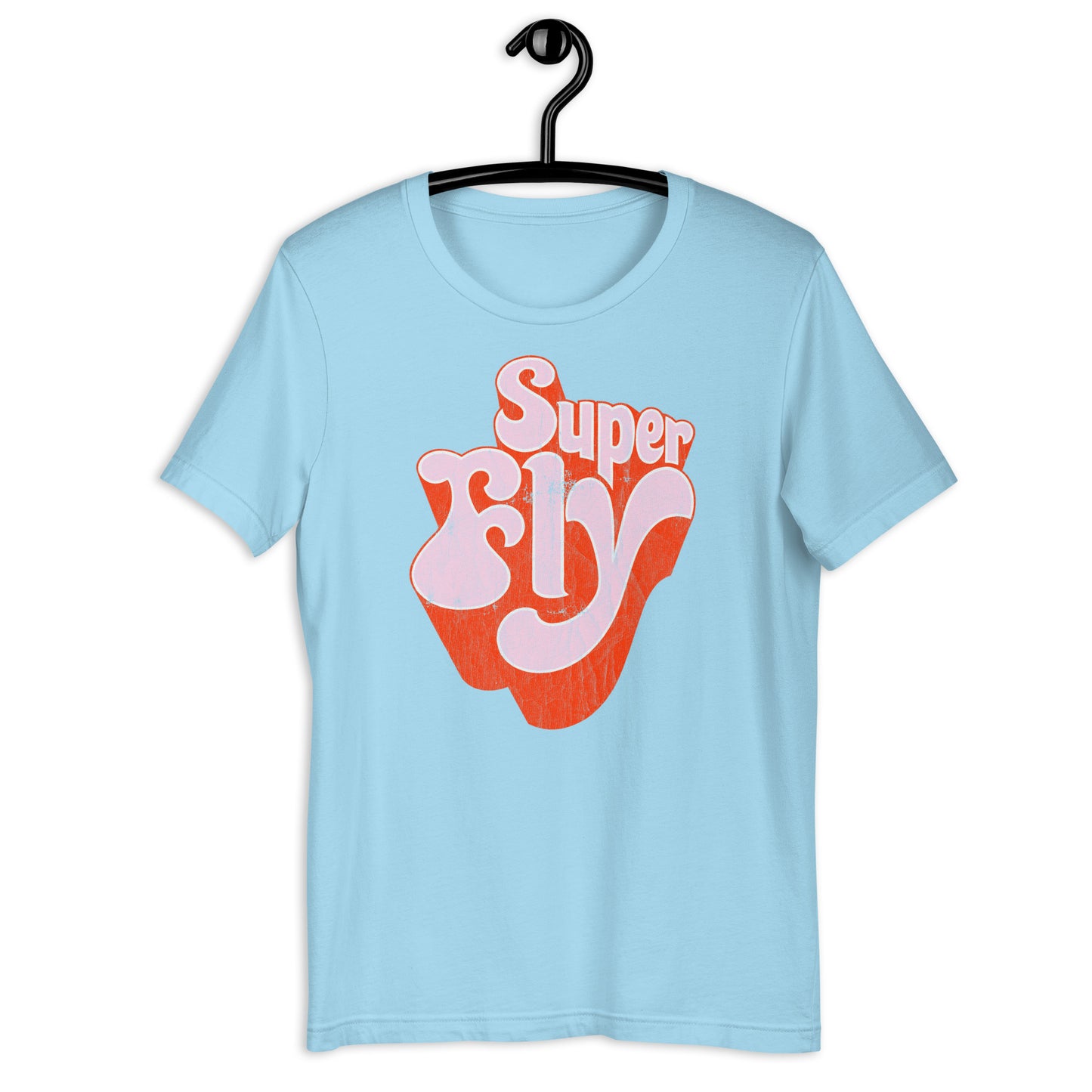 Super Fly (Pink) 70s Blaxploitation Funk Distressed Softstyle Tee
