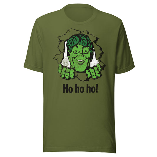Jolly Giant Ho Ho Ho! Chest Burst Distressed Vintage Softstyle T-Shirt