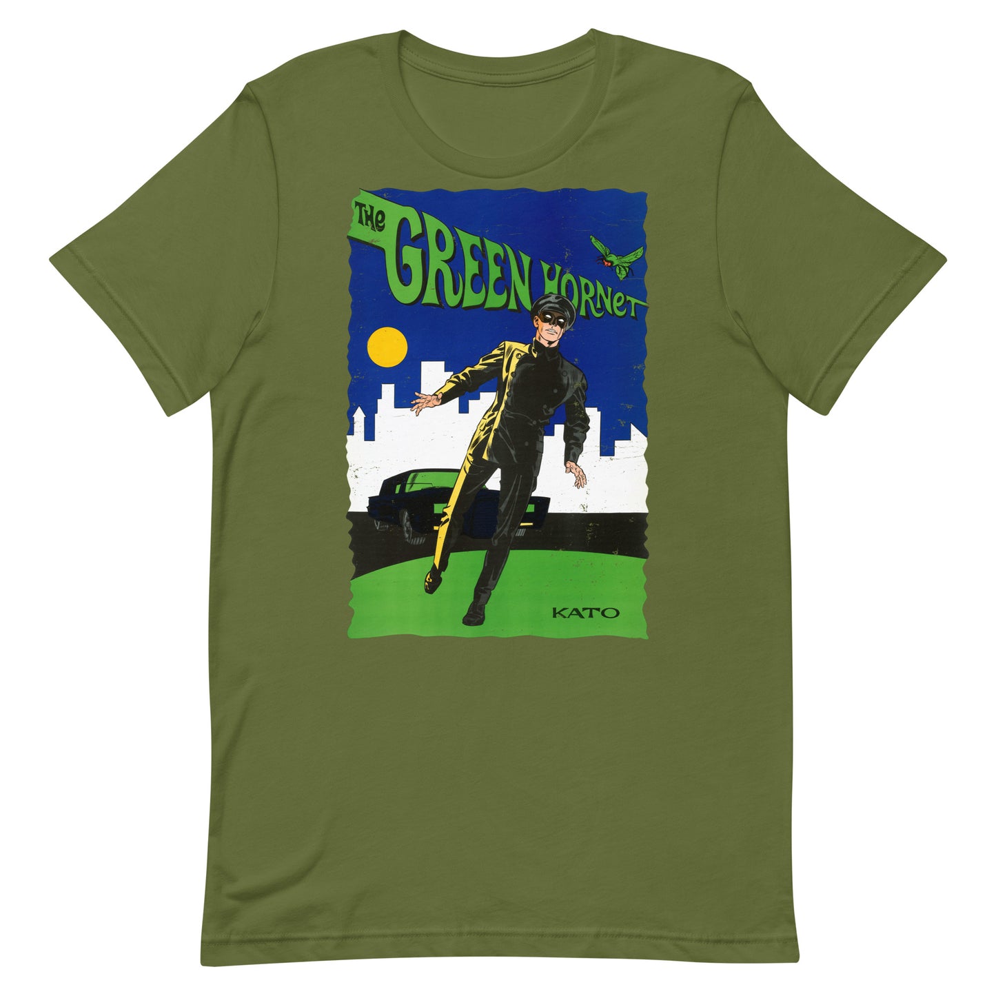 Kato Vintage 1960s TV Masked Martial Arts Sidekick Distressed Softstyle Unisex Tee