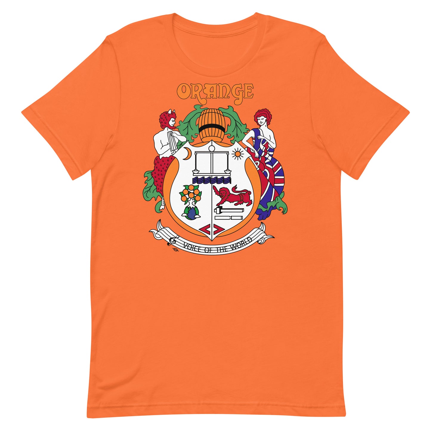 Orange Vintage Crest Softstyle Unisex Tee