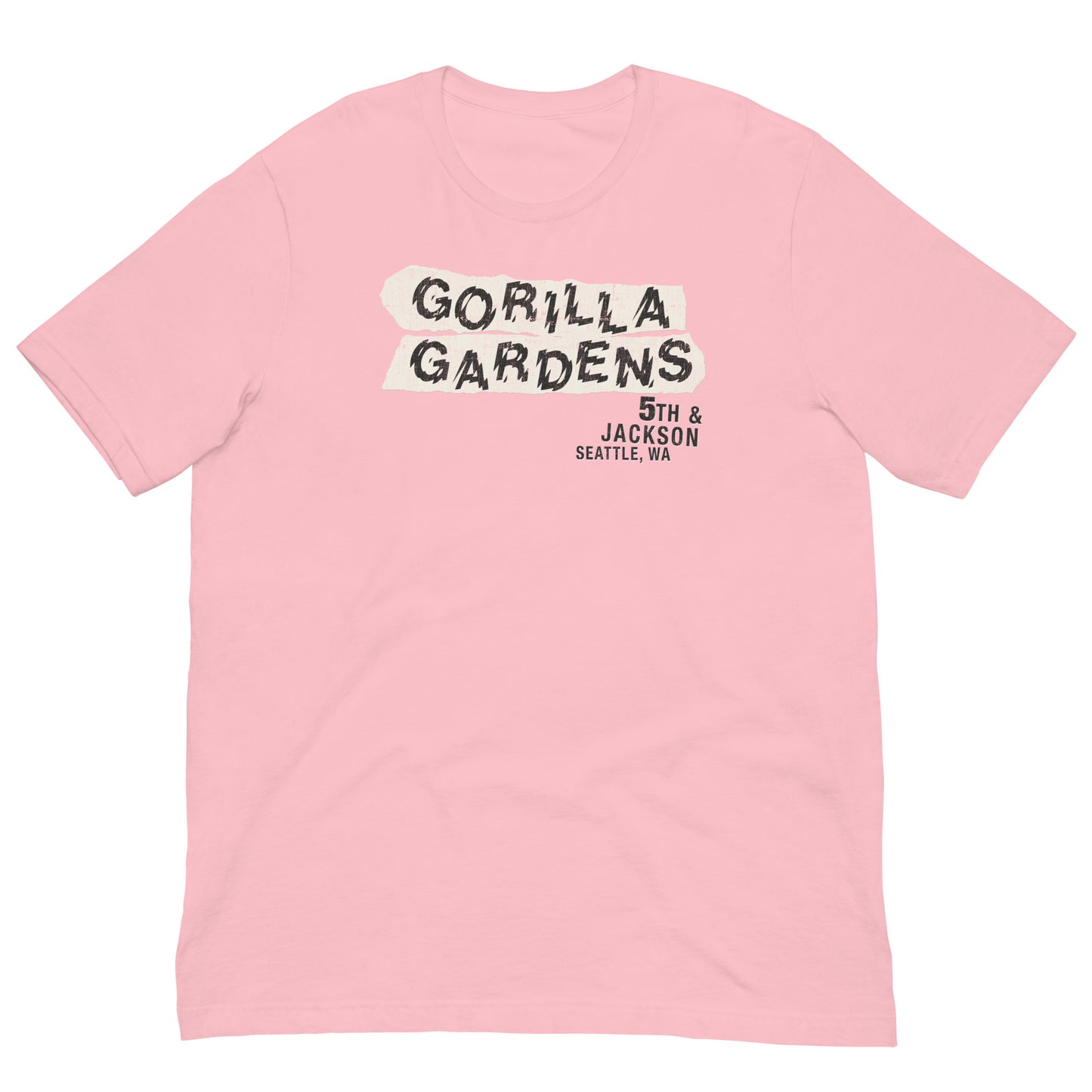 GORILLA GARDENS Rock Theater Seattle Grunge Scene Vintage Distressed Graphic Unisex Softstyle Tee