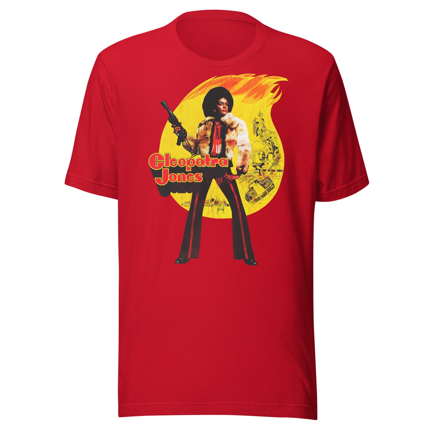 Cleopatra Jones Vintage Halftone Distressed Retro Softstyle Tee