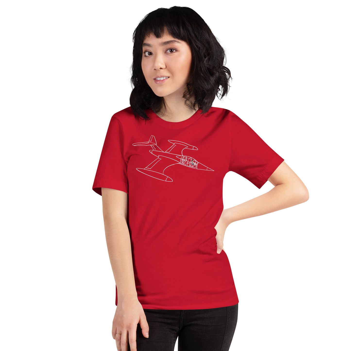 Invisible Jet Negative Space Softstyle Unisex Tee