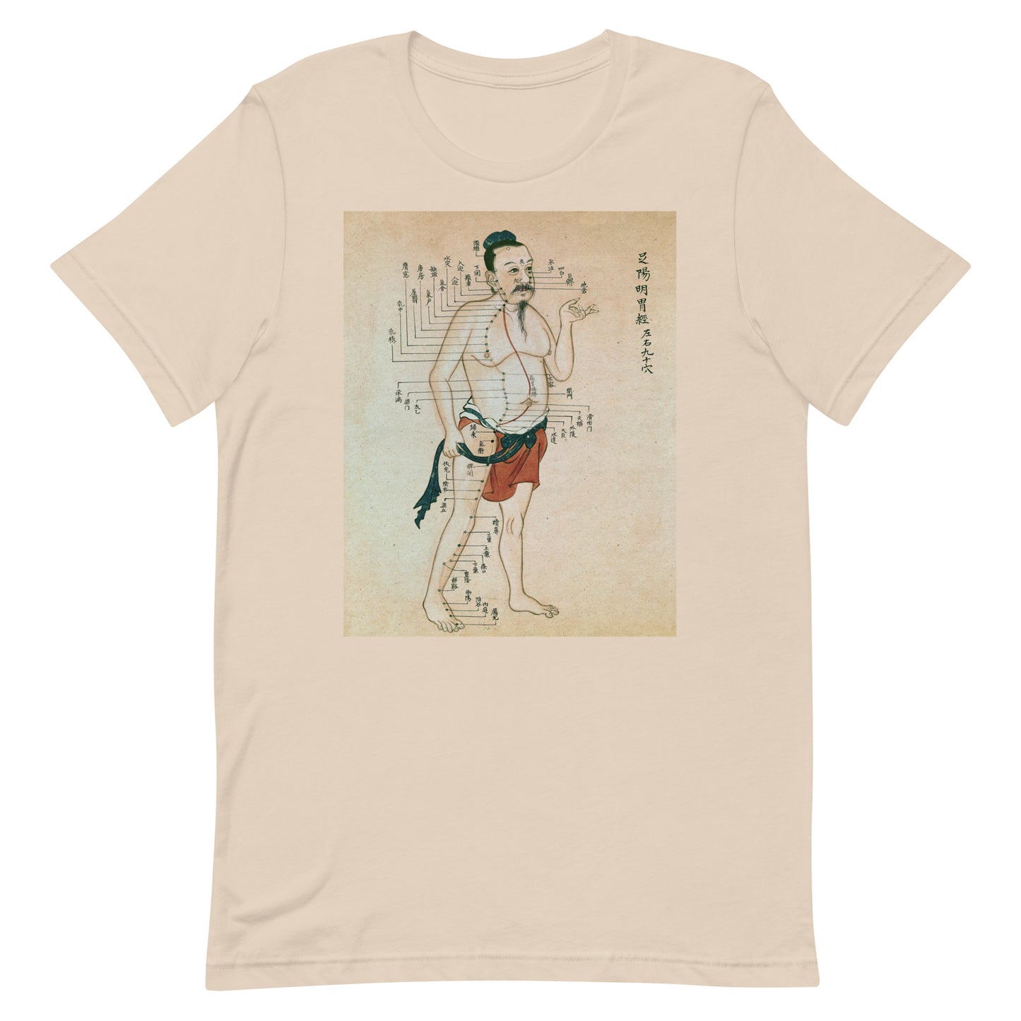 Dim-Mak Ancient Pressure Point Meridian Parchment Softstyle T-Shirt