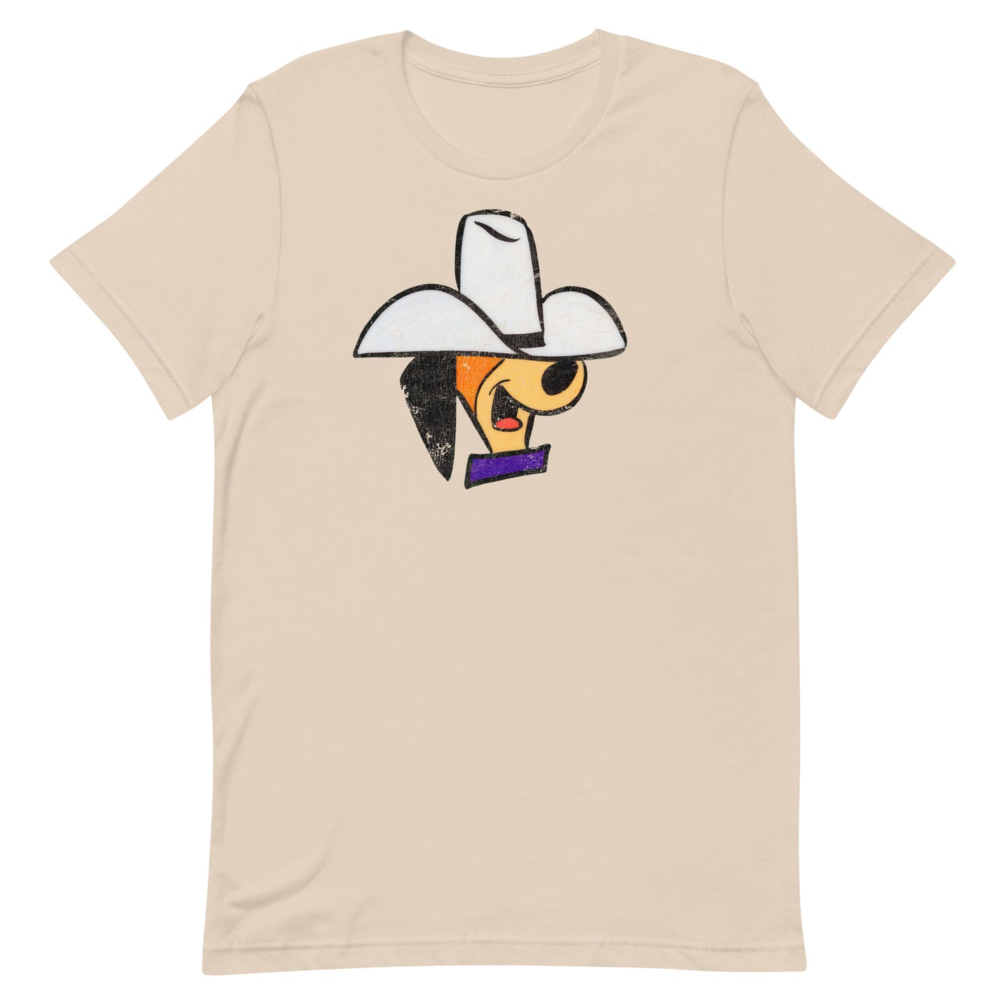 Cowboy Daddy Doggy Retro Cartoon Distressed Softstyle Tee