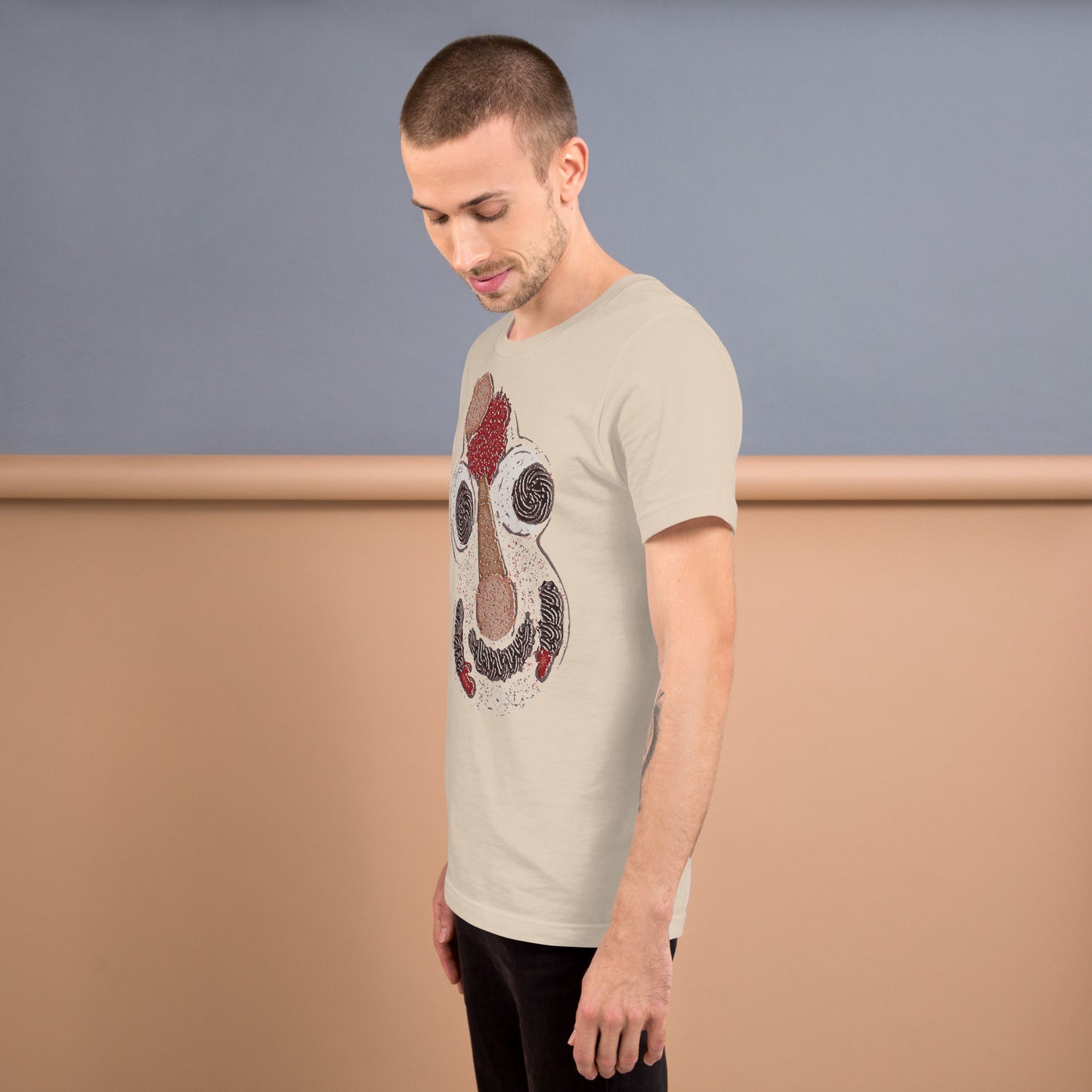 Cookie Puss Screen Print Ice Cream Cake Mascot Softstyle Unisex Tee