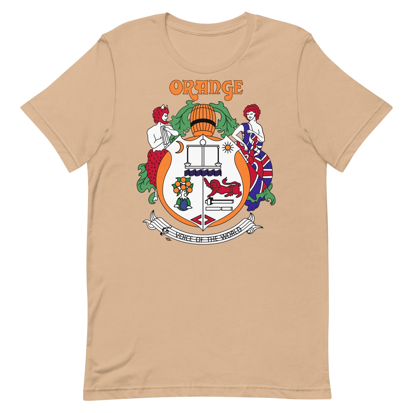Orange Vintage Crest Softstyle Unisex Tee