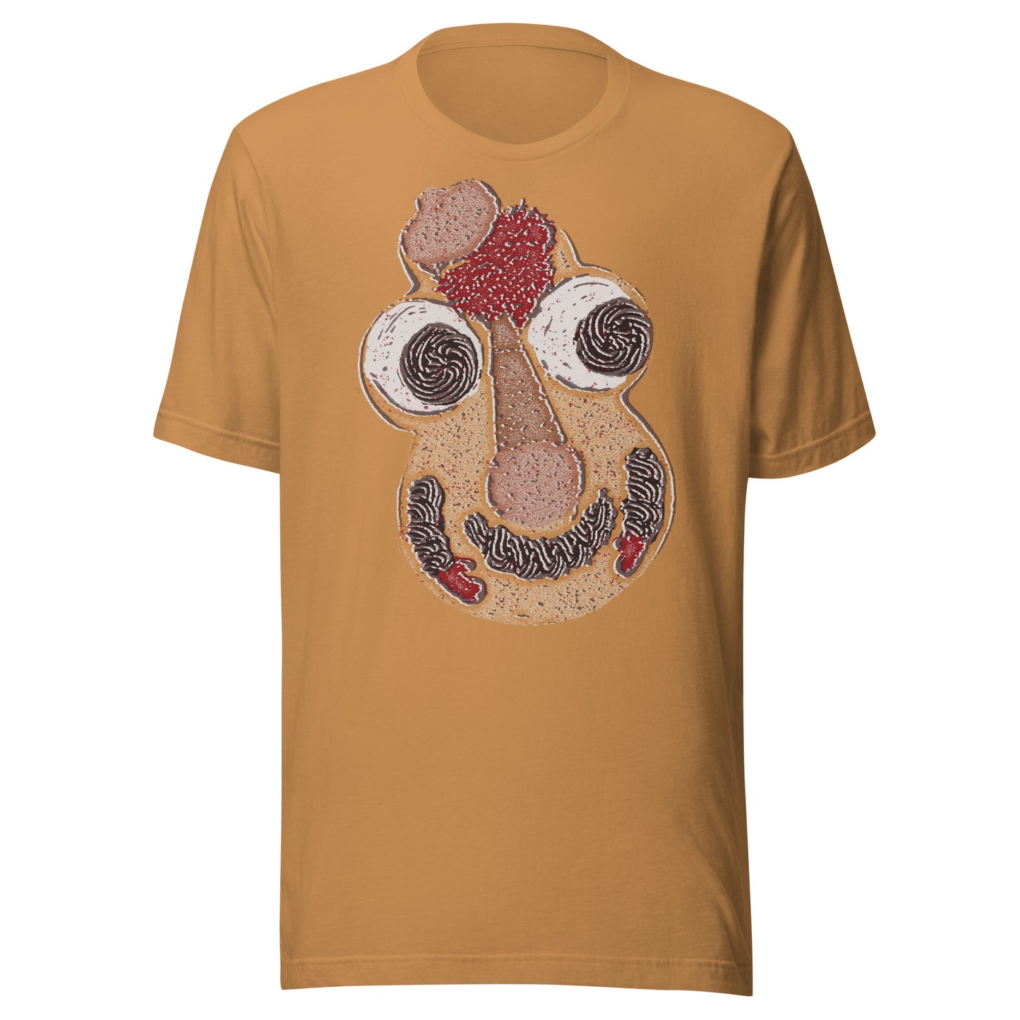Cookie Puss Screen Print Ice Cream Cake Mascot Softstyle Unisex Tee