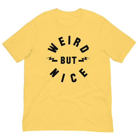 WEIRD BUT NICE Lightning Bolts Softstyle Tee | Quirky Positive Retro Inspirational Unisex Classic T-Shirt
