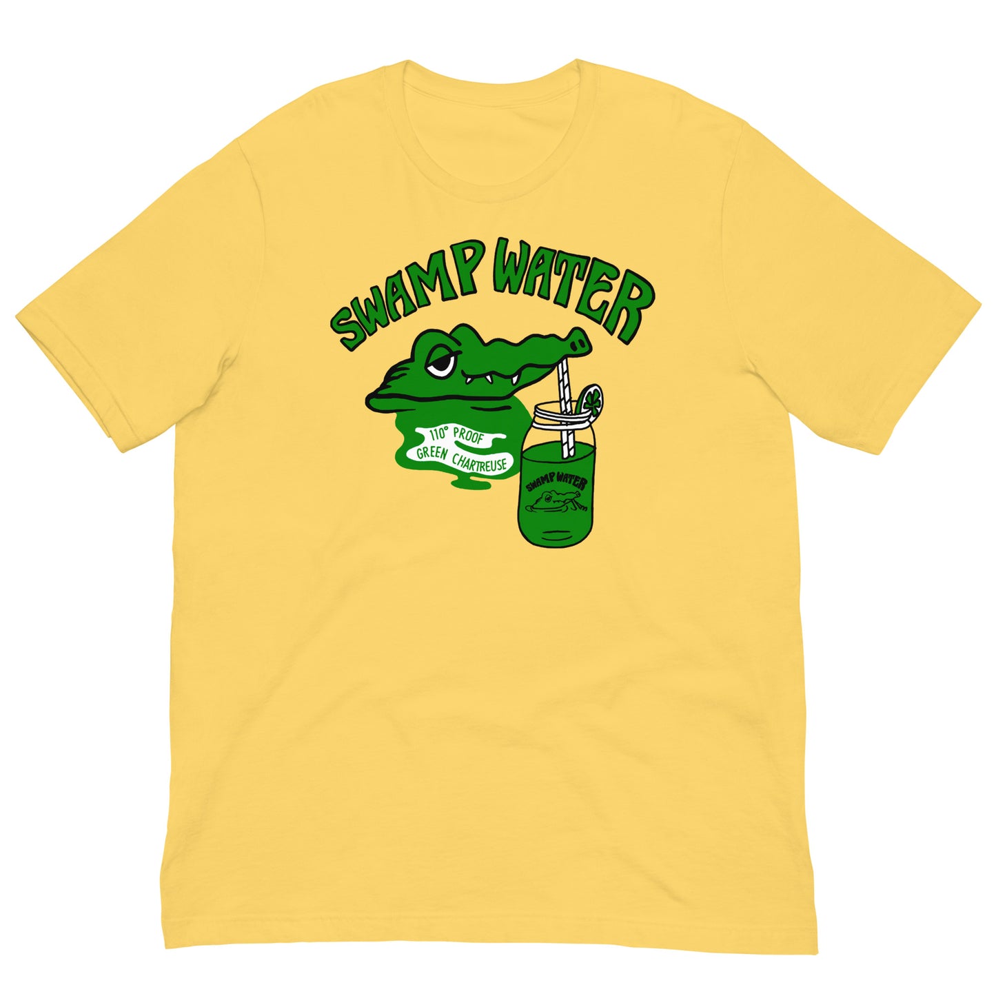 Swamp Water Green Chartreuse As Worn By Joey Ramone Unisex Softstyle Tee