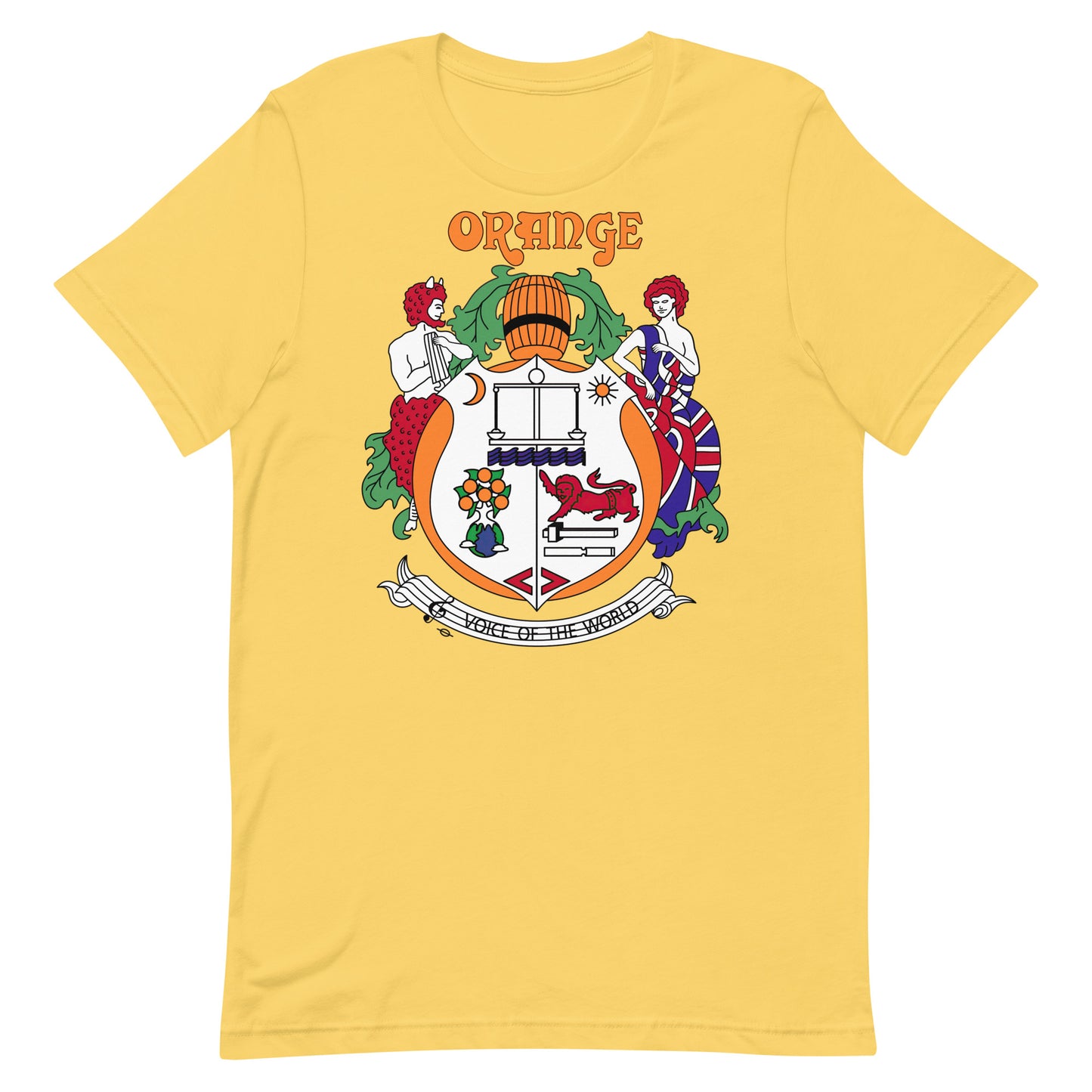 Orange Vintage Crest Softstyle Unisex Tee
