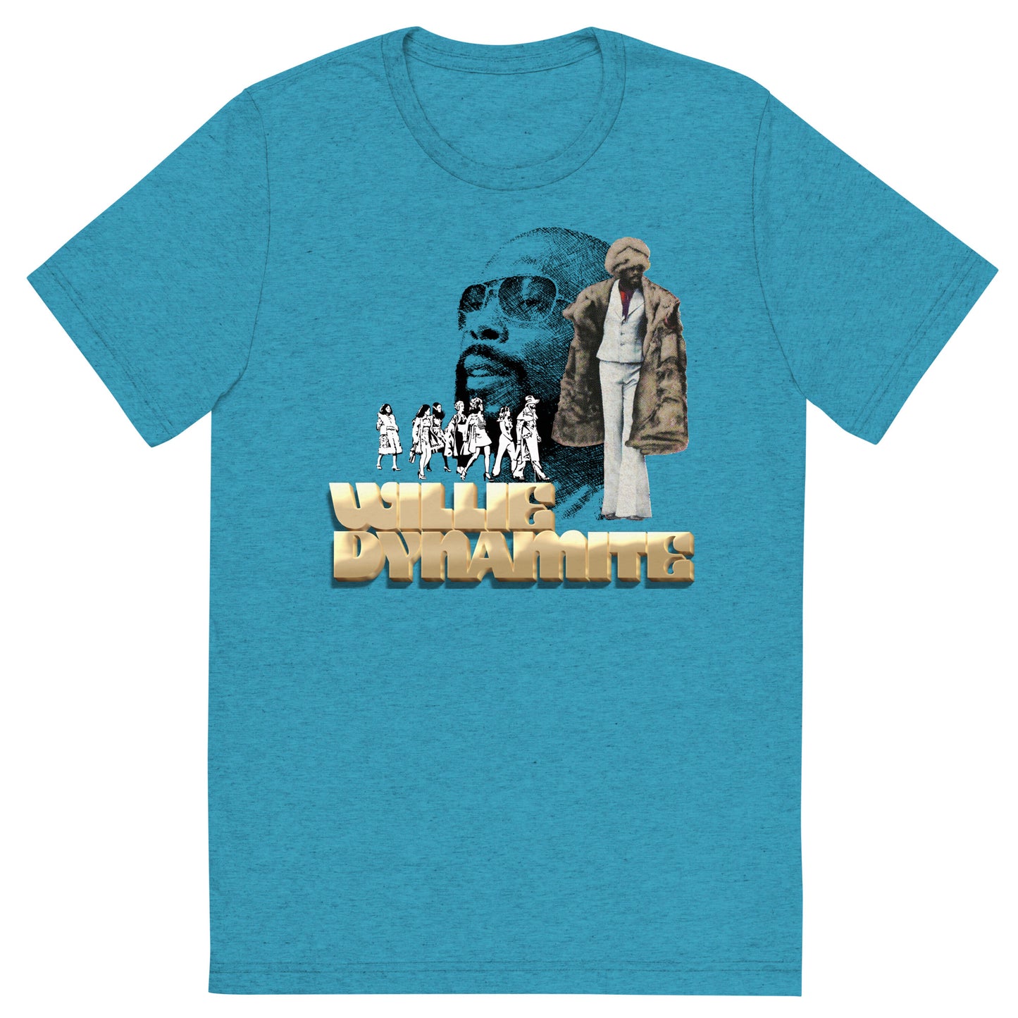 Willie Dynamite 70s Blaxploitation Unisex Tri-Blend Tee