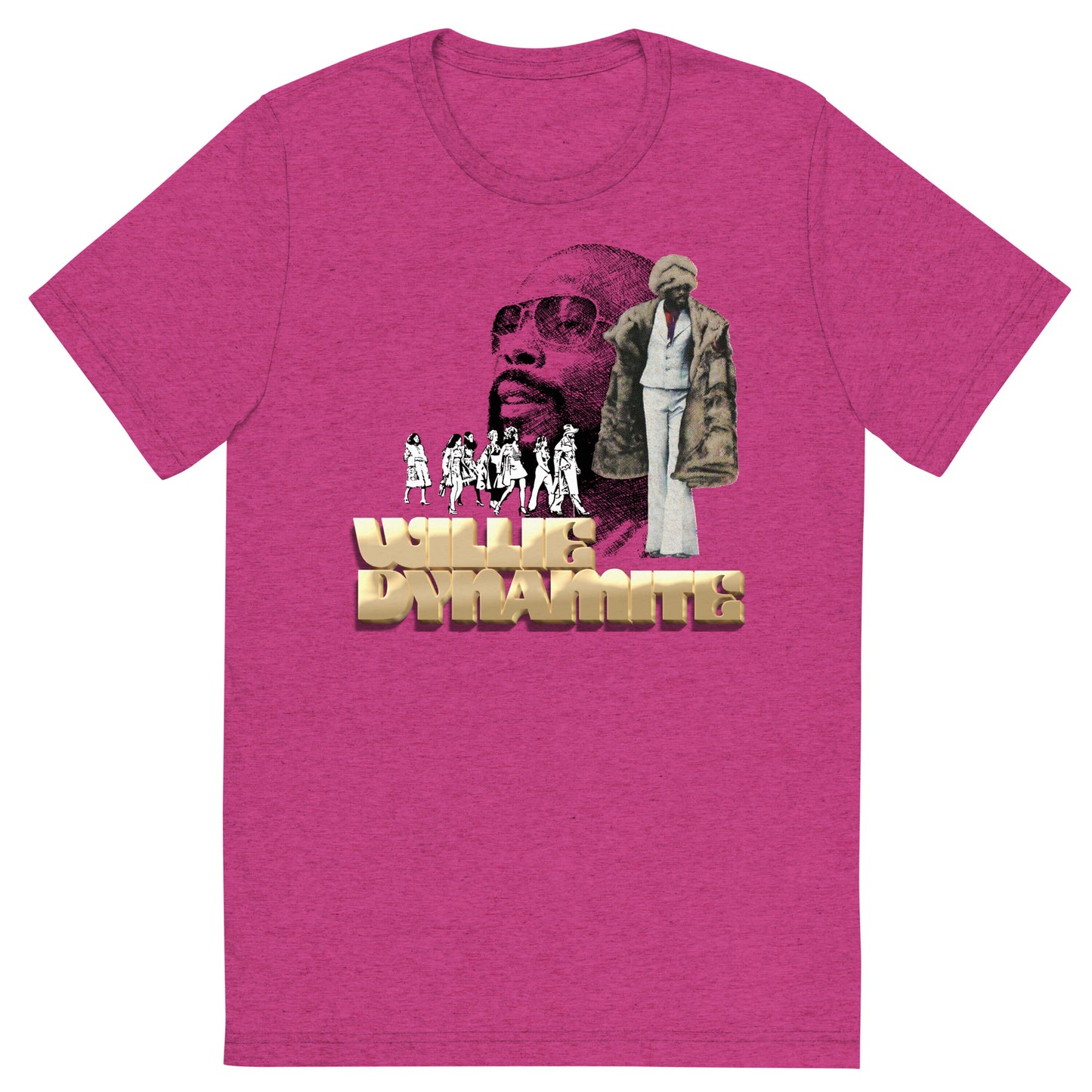 Willie Dynamite 70s Blaxploitation Unisex Tri-Blend Tee