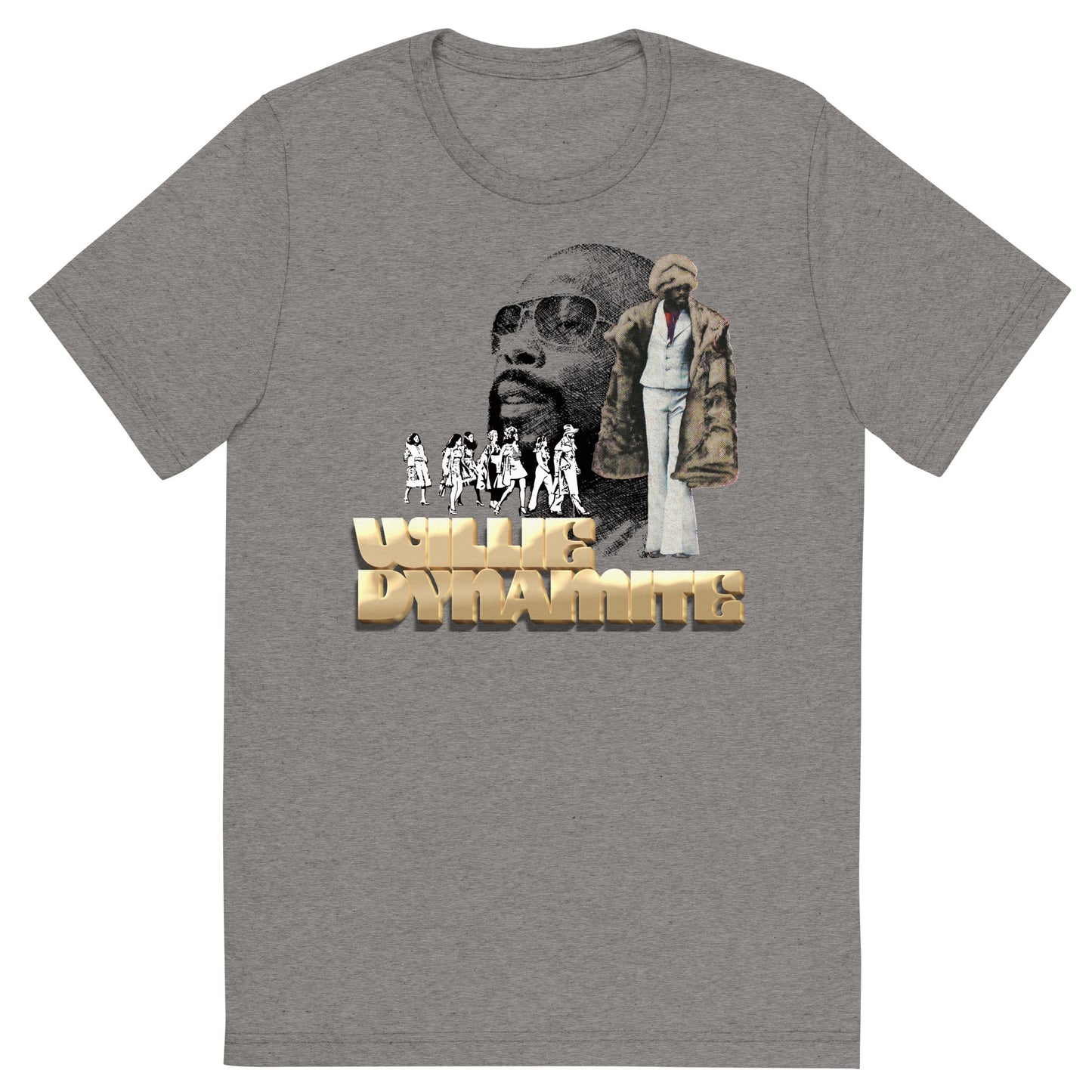 Willie Dynamite 70s Blaxploitation Unisex Tri-Blend Tee