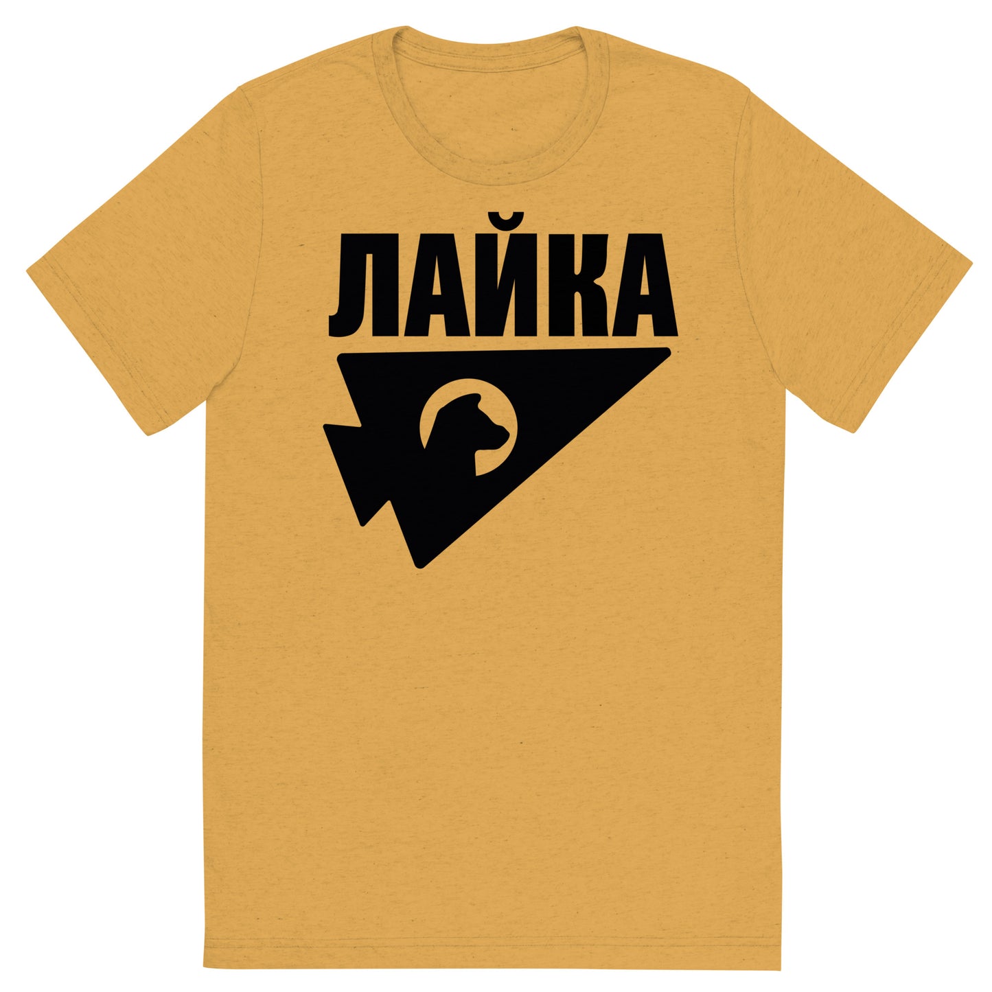 LAIKA The Russian Space Dog Cosplay As Worn by Kate Bishop ЛАЙКА Short Sleeve Tri-Blend T-Shirt