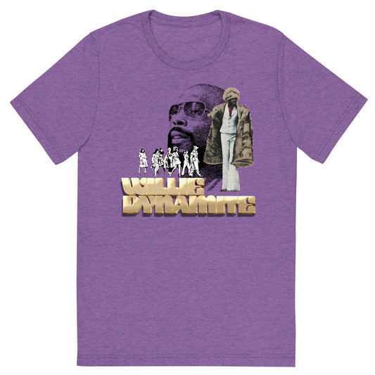 Willie Dynamite 70s Blaxploitation Unisex Tri-Blend Tee