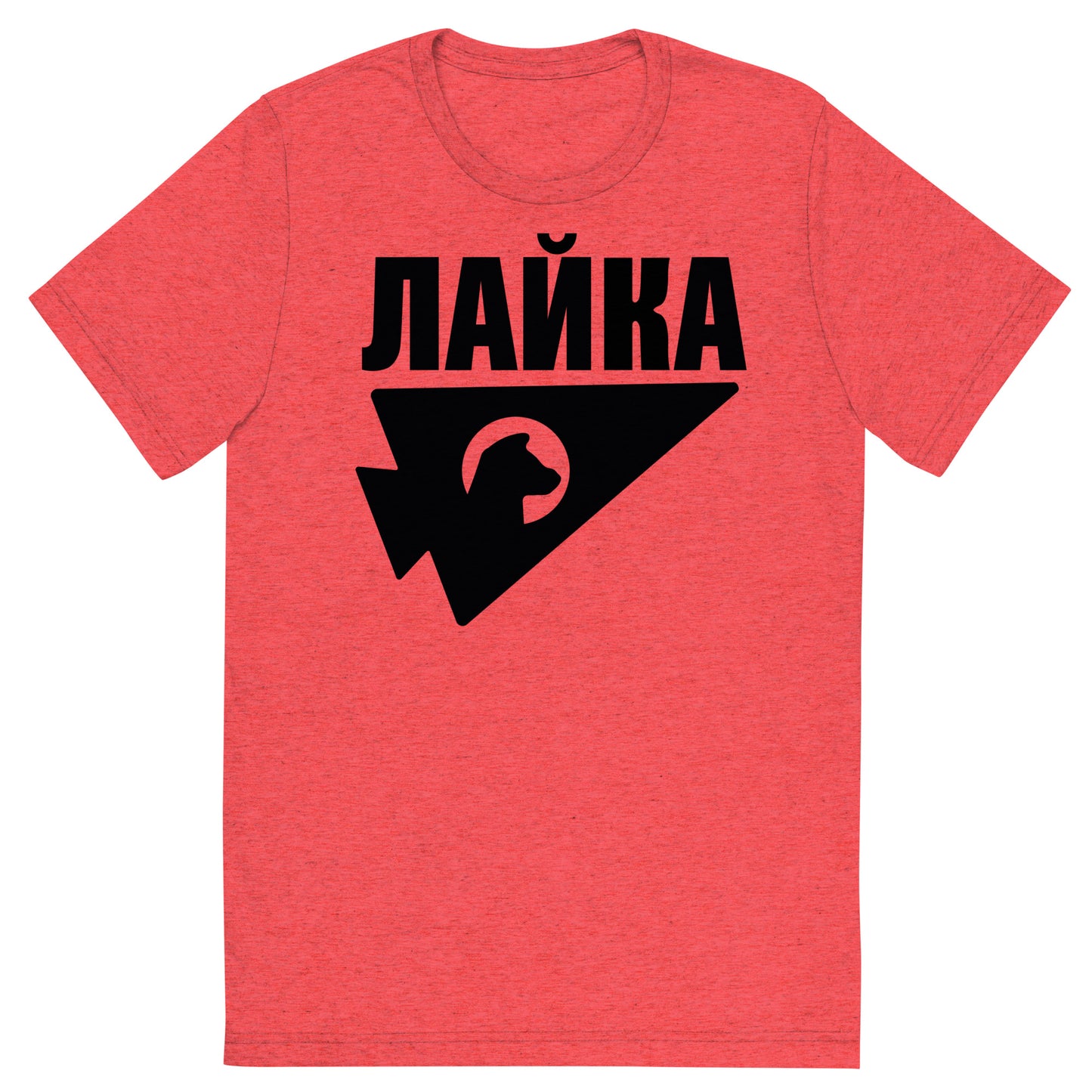 LAIKA The Russian Space Dog Cosplay As Worn by Kate Bishop ЛАЙКА Short Sleeve Tri-Blend T-Shirt