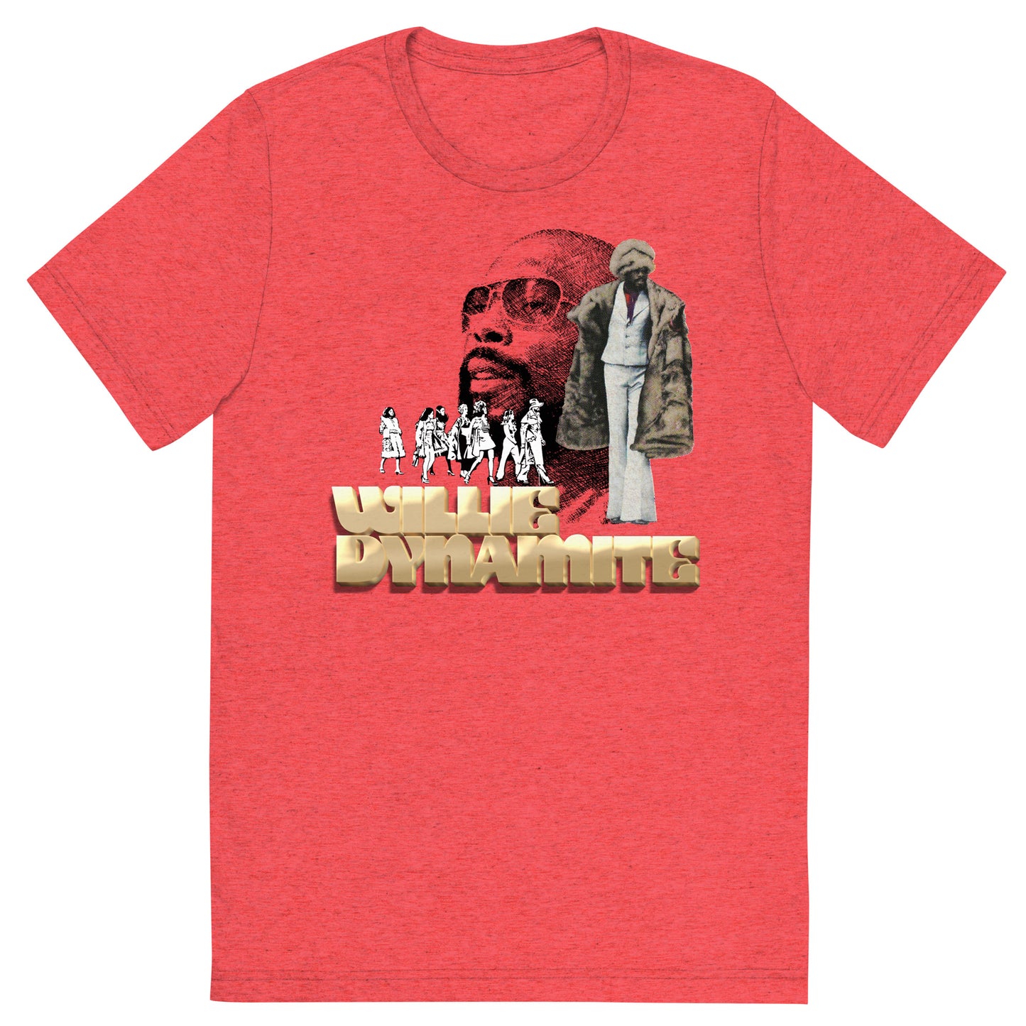 Willie Dynamite 70s Blaxploitation Unisex Tri-Blend Tee