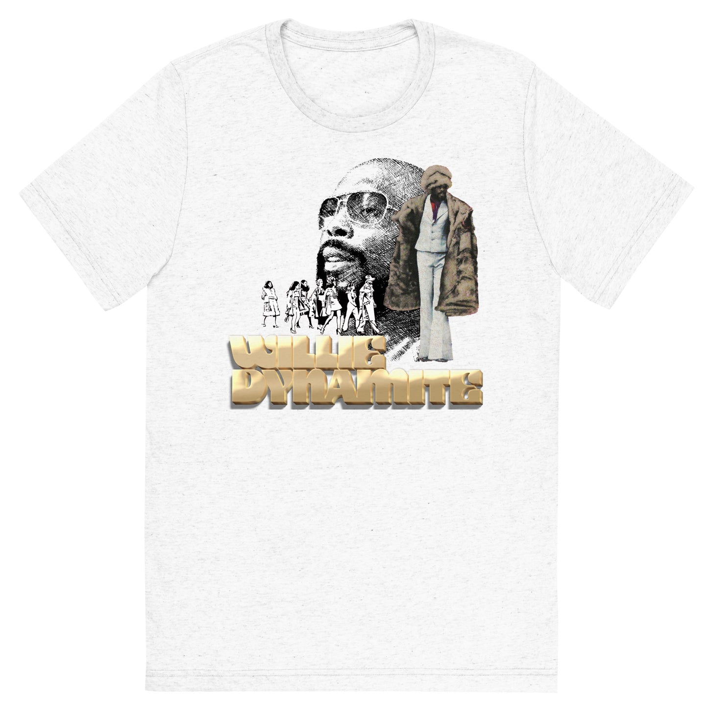 Willie Dynamite 70s Blaxploitation Unisex Tri-Blend Tee